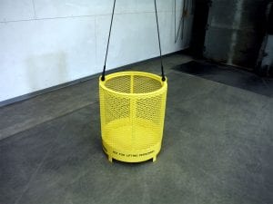 Round Material Crane Basket