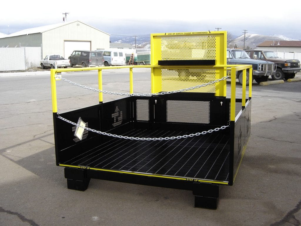 Custom Forklift Platform - 78x84 Open Front