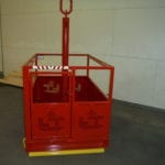 Custom 4 Person Crane Basket with Masterlink. Front view