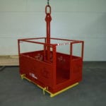Custom 4 Person Crane Basket with Masterlink. Side view, open door