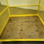Custom Material Platform with Plywood Flooring Overlay. Inside view