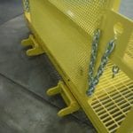 Custom 5 Person Man Basket with Bumpers on All Sides. Pin system