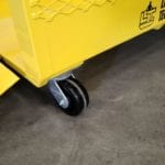 Custom 1/2 Ramp Single Pick with Casters and Brakes. Casters