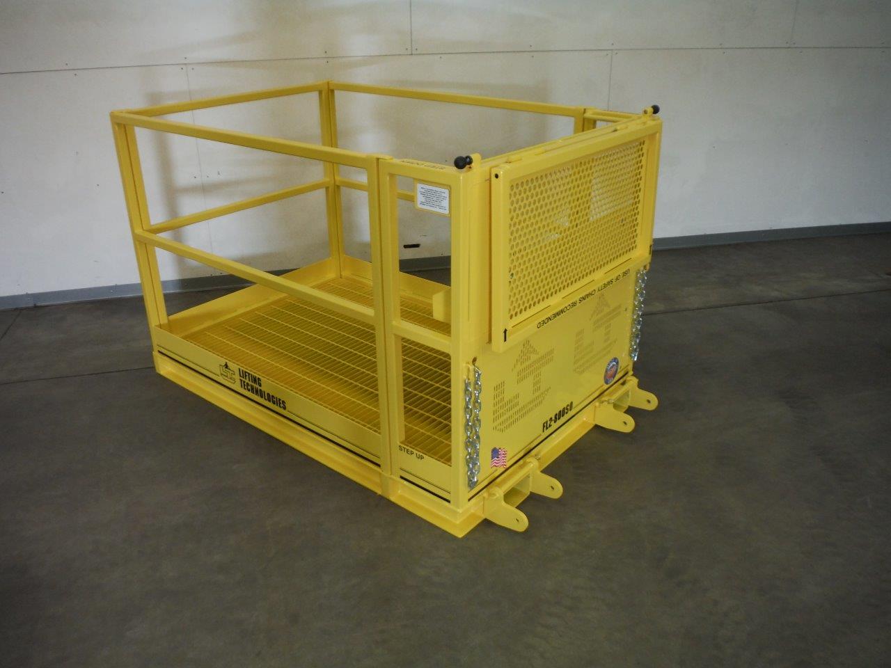 Custom Forklift Platform with Inner Grabrail