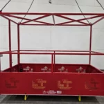 Custom Four Man Platform with Overhead Structure Front View