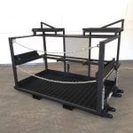 Custom Professional Forklift-Mounted Man Basket. Front View