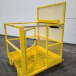 Professional Forklift Manbasket With Gate And Pin System. Side view
