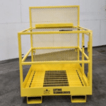 Professional Forklift Manbasket With Gate And Pin System. Front view