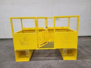 Forklift Man Basket with gate opened