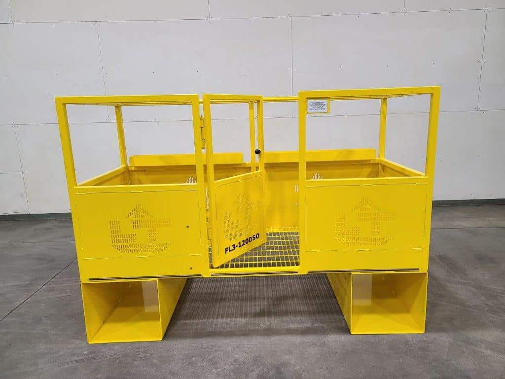 Forklift Man Basket with gate opened
