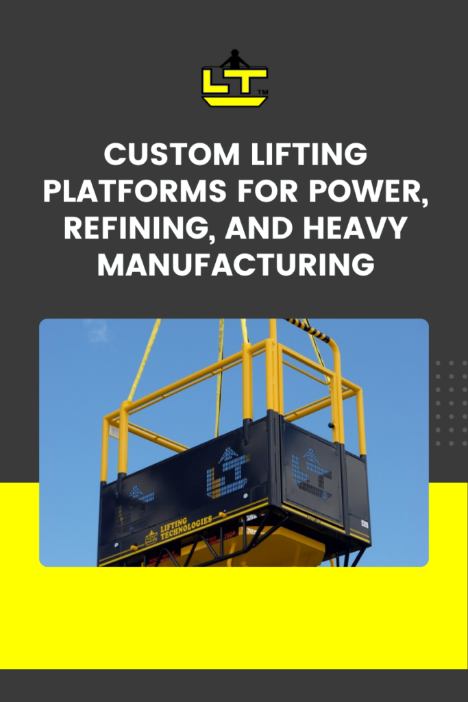custom lifting platforms power plant