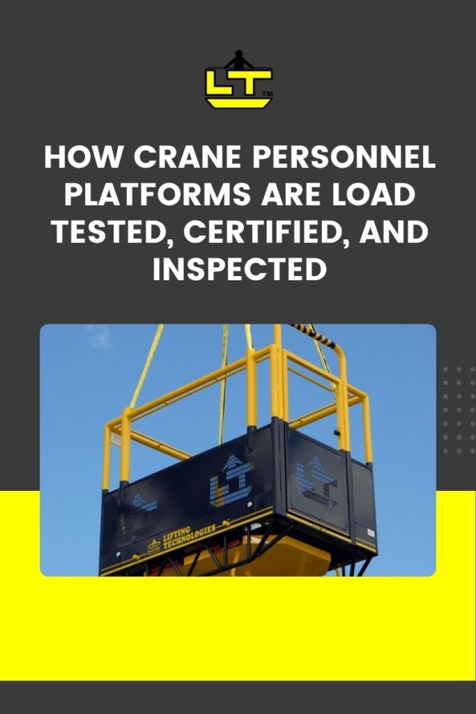 crane man basket load testing