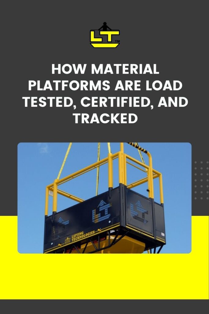 material lifting platform load test