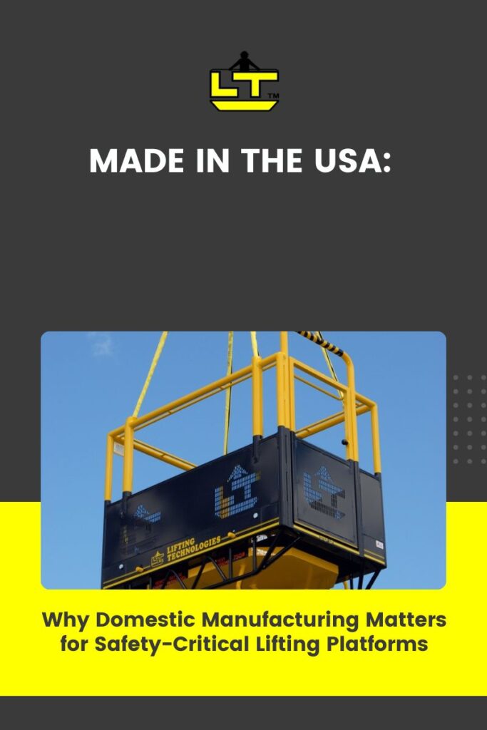 USA made crane man basket