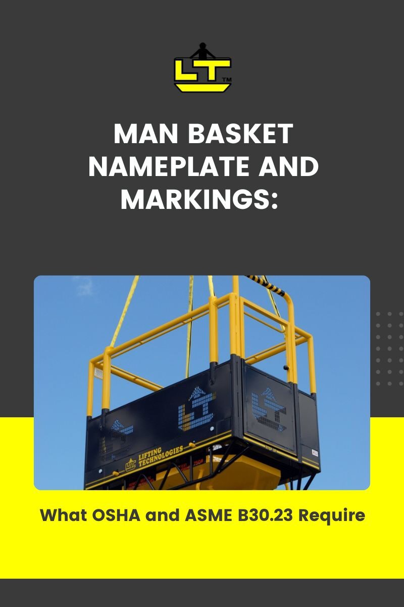 man basket nameplate requirements
